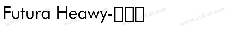Futura Heawy字体转换